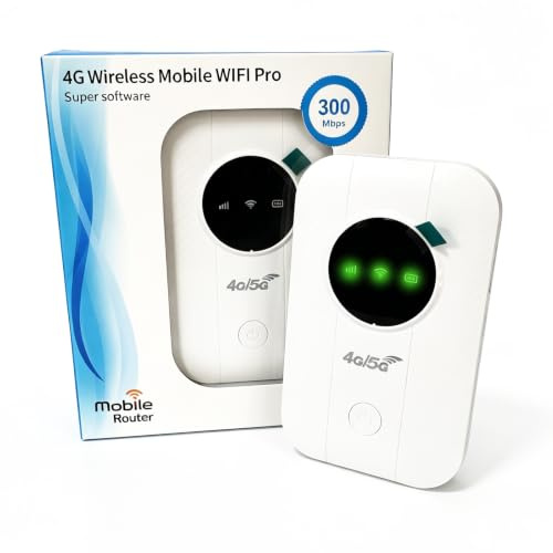 Routeur 5G Portable WiFi Déverrouillé avec Emplacement SIM Modem Internet Mobile Haut Débit 5G/4G+, Connexion Jusqu'à 26 Appareils, Idéal Voyage et Télétravail
