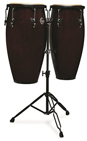 Latin Percussion LPA647-DW Conga Drum Dark Wood/Black