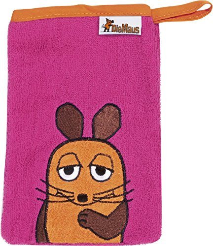 Playshoes DIE MAUS 340090-11 Frottee Waschhandschuh, Größe 15 x 20 cm