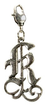 Alpenflüstern Anhänger Trachten-Buchstabe A-Z Alphabet als Initialen oder Monogramm für Charivari oder Trachtenkette (antik-silber-farben) AAH129