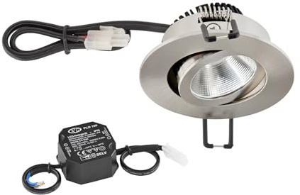 EVN Lichttechnik LED-Deckeneinbauleuchte 3000K 230V IP20 PC20N91302 eds