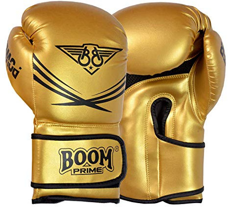 Gold Boxing Gloves – Training & Sparring Gloves for Muay Thai, Kickboxing & Punch Bag Work – Adult Sizes 10oz–16oz (14oz)