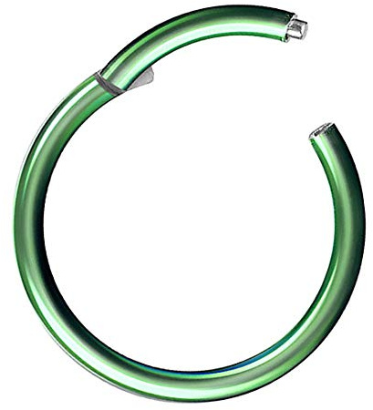 Taffstyle Segment Piercing mit Scharnier Chirurgenstahl für Septum Tragus Helix Nase Lippe Ohr Intim