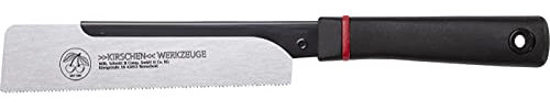 Kirschen Micro Zugsäge (Blattlänge 160 mm, Zimmermannsäge für Weichstähle + Buntmetalle, Handsäge mit 2-Komponenten Griff, umlaufender Fingerschutz, dreiseitig geschliffene Verzahnung) 4340185