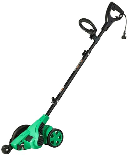 Amazon Basics 12 Amp 7.5 Double Edge Bladed Electric Corded Lawn Edger for Landscaping with Adjustable Height, 4420 RPM