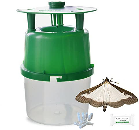 PlantPro Refillable Box Tree Moth Trap with 4 Pheromone Lures – Effective Protection for Buxus Plants & Gardens