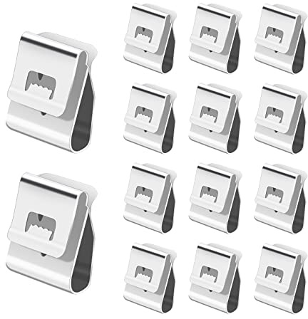 Morsetti per cavi a pannello solare, 120 pezzi, clip per cavi in acciaio inox, set di morsetti fotovoltaici, pannelli solari, clip per cavi elettrici