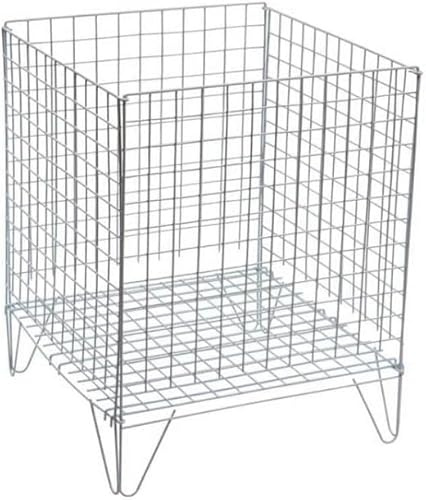 Retail Shop SUPERMARKETS 5 Tier Stacking Metal Baskets (WHITE DUMP BIN SIZE 65CM)