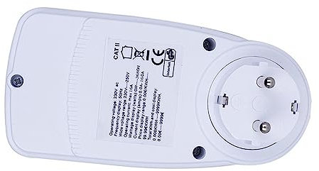 DOITOOL Digitales Energiemessgerät Wattmeter Energieanalysator Mit Lcd Display Eu Stecker Zur Messung Von Stromverbrauch Spannung Und Kosten Tragbare Leistungsmesssteckdose Für