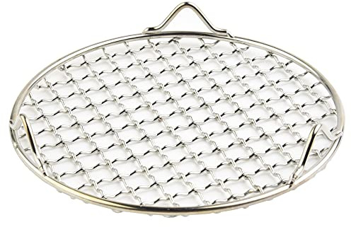 Oniissy Kuchengitter, Kühlgitter, dicke Ofenroste, runde Kühlung Backrost 201 Edelstahl Draht Ofen Grill Blatt für Air Fryer Schnellkochtopf