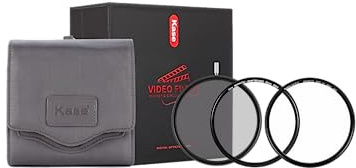 Kase Magnetic 82mm Video Kit CPL/Vari ND Combo Filter 1.5-5 Stop ND3 to ND32 + White Mist Optical Glass