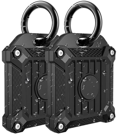 Tile Mate 2022 2024 Tracker Cover Anti-Scratch Waterproof Case with Keychain for Carabiner, Keys, Bags, Cat Dog Collar Holder