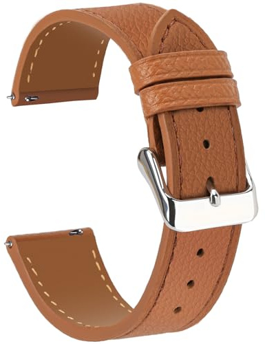 Niziruoup Uhrenarmband Leder 12mm 14mm 16mm 18mm 20mm 22mm Schnellverschluß Echtem Lederarmband Eleganten Textured Top Grain Leder Epsom Stil Armband Ersatzbänder Damen Herren