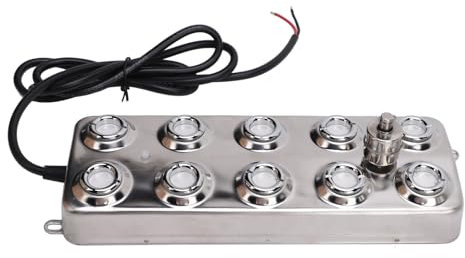 Machine à Brouillard Ultrasonique à 10 Têtes, Humidificateur D'étang, Plaque D'atomisation, Crée Brouillard Dense avec une Excellente Technologie Ultrasonique, 10 Têtes pour