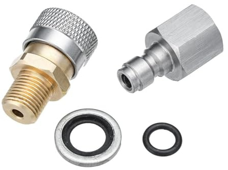 1/8 Inch BSP Quick Release Coupler Fittings Charging Adapter Kit for Air Rifles PCP