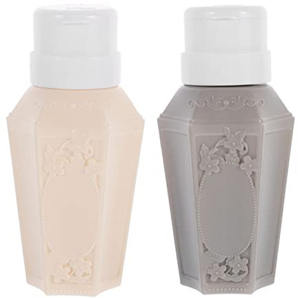 Beavorty 2stücke Pressflasche Für Nagellackentferner Wiederverwendbar Auslaufsicher Mit Dichtem Verschluss Geeignet Für Kosmetikprodukte Und Make-up Einfach Zu Verwenden Füllen