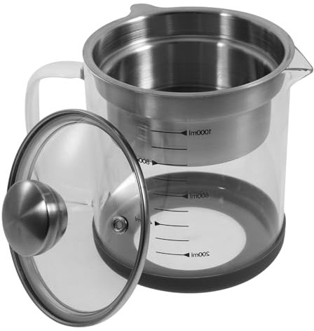 NAMOARLY Filtro De Malla Fina Para Leche De Soja Jarra De Té Filtrado Recipiente Para Jugo y Grasa