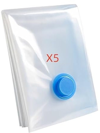 Sacchi Sottovuoto 3-5 pezzi Sacchetto sottovuoto e coperchio della pompa for riporre i vestiti Grande sacchetto vuoto di compressione in plastica Contenitore for accessori da viaggio Sacco Sottovuoto(