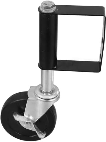 Uonlytech Heavy Duty Silent Caster Wheel Für Tore Einstellbare Schockabsorbierende Und Langlebige Für Metallzäune Mit Integrierter Bremsfunktion Und Vibrationsminderndem Design