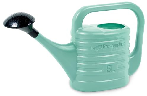 PECZEKO Gießkanne 5L, Gartengießkanne aus Kunststoff für Innen- und Außenbereich, Bewässerung, Blumen, Zimmerpflanzen, Garten, Haus, Wohnung, Gartengeräte mit Brause - 5L