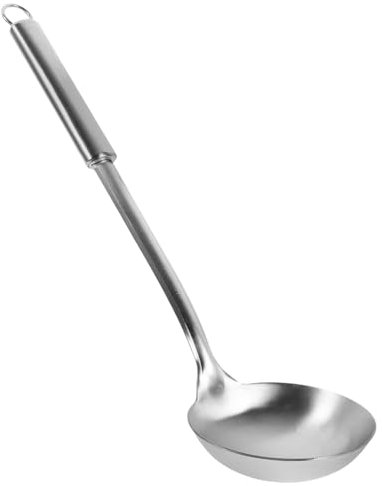 HOLIDYOYO Cucharón De Acero Inoxidable Mango Para Sopa y Agua Utensilio De Cocina Para Cocinas Restaurantes y Comedores