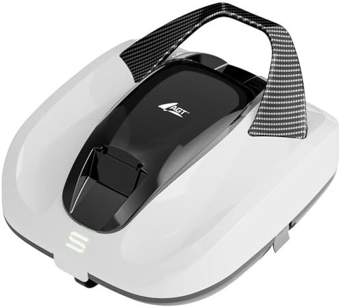 AGT Poolroboter: Kabelloser Akku-Poolreiniger-Roboter, bis 100 Min. Laufzeit, bis 85 m² (Pool-Sauger, Pool-Reiniger, LiPo)