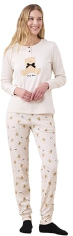 Noidinotte - Pigiama Donna Invernale Caldo Cotone