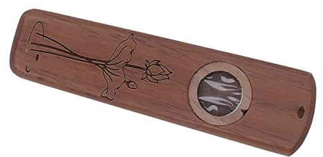 SPYMINNPOO Kazoo-Begleitharmonika aus Holz, Leichtes Membranblasinstrument für Spieler Akustischer Instrumente (Nussbaum)