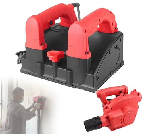 QIUNAOZI Electric Wall planing Machine,Portable Roller Planer,Extended Blade Length 16cm/6.3in,Equipped with a Vacuum Cleaner,Dust-Free Wall planing,Used for Wall Renovation