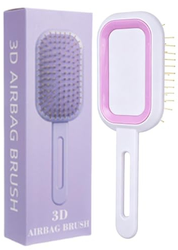 Cepillo De Pelo Paddle Peine De Masaje Con Cojín De Aire 3D | Cepillo Cuadrado para el Cabello para en Casa, Spa, Baño, Salón, Gimnasio, Viaje
