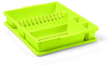 Blim Scolapiatti con Vassoio, Multicolore, 44 x 38 x 7,5 cm