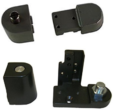 Pacific Doorware Kawneer Style TOP & Bottom Pivot Hinge Set for Commercial Adams Rite Type Storefront Door, Choose Handing & Finish (Left Hand in Dark Bronze)