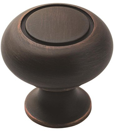Amerock 1875415 Everyday Heritage Knob, Oil-Rubbed Bronze, 1-1/4 in (32 mm) Diameter