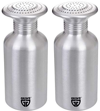 GRÄWE Set Pommesstreuer aus Aluminium, Salzstreuer, Gewürzstreuer (4, Pommesstreuer)