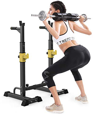 GJXJY Langhantelstander Kniebeuge Squat Rack Hantelständer Hantelablage Bankdricken,Ständer Höhenverstellbare Langhantelstütze,hantelablage Für Kniebeugen Und Übungen