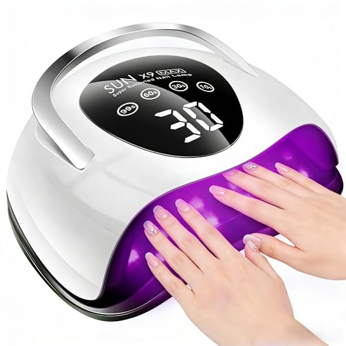 LadyMisty 268W UV Lampe Für Gelnägel – 2026 Upgrade Mit 57 Leds, Lcd-Touchdisplay & 4 Timer-Stufen, LED Lampe Nägel, Professioneller uv led lampe für gelnägel (Silber)