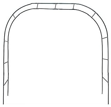 HUIKJI Arco da giardino, grande pergolato in metallo pergolato per matrimonio arco da giardino per varie piante rampicanti o cortile, prato, decorazione per feste di nozze