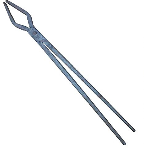 Tenaza de forja Pinzas de herrero Tenaza para lingotes de aluminio forja del yunque del herrero Pinza de herrero 40/50/60/80/100 / 120cm para principiantes de herrero,40cm