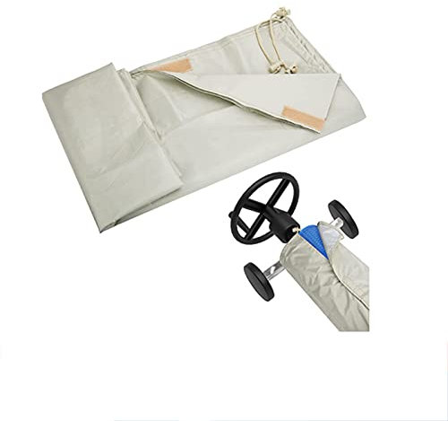 Open Air Swimming Pool Roll Cover, Solar Blanket Roller Reel Waterproof Cover Dustproof Reel Protective Cover Swimming Pool Replacement Parts, For Above Ground And Inground Pools(Size:610X96cm)