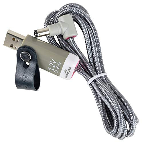 myVolts Ripcord-USB-Ladekabel mit 12V DC Ausgangsstecker kompatibel mit Yamaha PSR-E333, PSR-E343 Keyboard