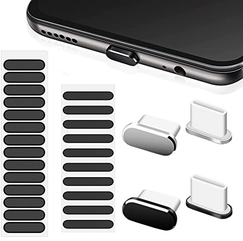 SELIACR Kit de Polvo para el Teléfono de Tipo C, Adhesivo de Red del Altavoz del Teléfono Móvil/Tapones de Polvo para La Herramienta de Limpieza del Altavoz del Teléfono USB C