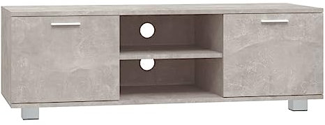vidaXL Mobile per TV Grigio Cemento 120x40,5x35 cm Legno Multistrato