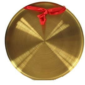gong gong tibetano Gong con mazo Gong accesorios de cobre puro 32 cm 42 cm gong tambor abridor de platillos gong prevención de inundaciones advertencia gong feng shui instrumento musical(Color:32cm)