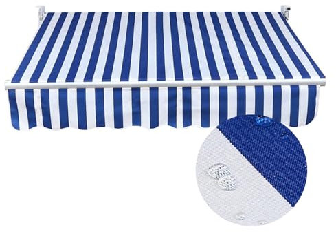 ZFUCMAYL Ersatzstoff for Markisen, Ersatzteile for Einziehbare Markisen, Nur Stoff, Terrassenüberdachung for Den Außenbereich, for Terrassenfenster, Tür, Autoseite(9.8x4.9ft)