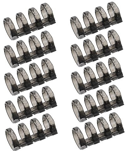 PLAFOPE 10stücke Binder Clips Mit Snap Ring Vier-loch-binder Aus Kunststoff Segementierte Ordner Klemmen Für Loseblattmappen Schreibwarenbedarf Für Zuhause Büro Und Schule