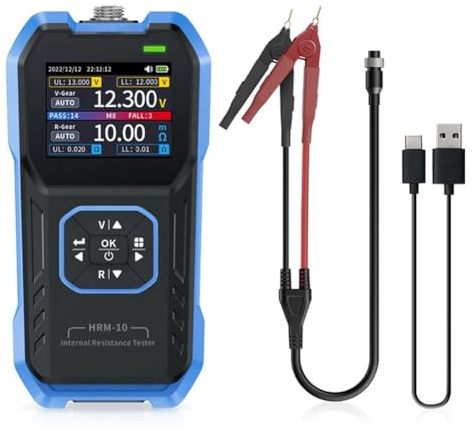 DollaTek Testeur de résistance Testeur de résistance interne de haute précision Instrument de mesure de résistance interne de batterie au lithium 0V-±100V 0-200Ω