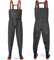 YOOHBERRYS Waders Pesca da Uomo, Waders da Uomo con Stivali da Pesca 42-46, Waders Trampolieri da Pesca, Pantaloni Impermeabili Antiscivolo Regalo per Amanti Pesca Sportiva