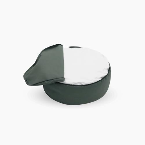Suprfit Yogakissen, Meditationskissen, 16cm hoch Ø48cm, Abnehmbarer waschbarer Bezug aus Canvas, mit Buchweizenfüllung, Sitzkissen robust