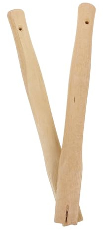 Toyvian 2pcs Wooden Hoe Handle Replacement for Garden Work, Carpenter Woodworking Tool Handles Sturdy Oak Wood, Suitable for Hand Tool Repair and Outdoor Planting