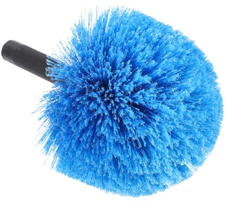 FRCOLOR Plumero Multifuncional para Eliminar Telarañas con Mango Cepillo de Microfibra para Limpieza Interiores y Exteriores para Muebles Ventiladores y Esquinas Color Azul Pavo Real